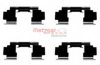 METZGER 109-1276 Accessory Kit, disc brake pads